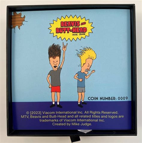 2023 Niue MTV Beavis And Butt Head Great Cornholio 1oz Silver Coin Cert