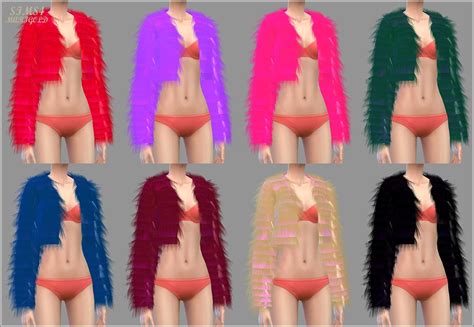 My Sims 4 Blog Accessory Fur Jackets By Marigold