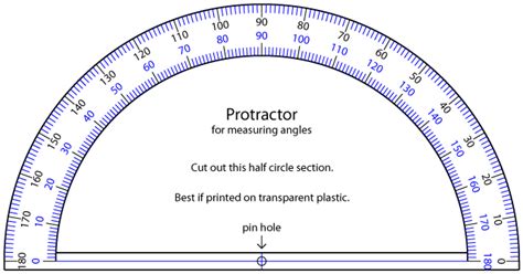 Free Printable Protractor, Download Free Printable Protractor png ...