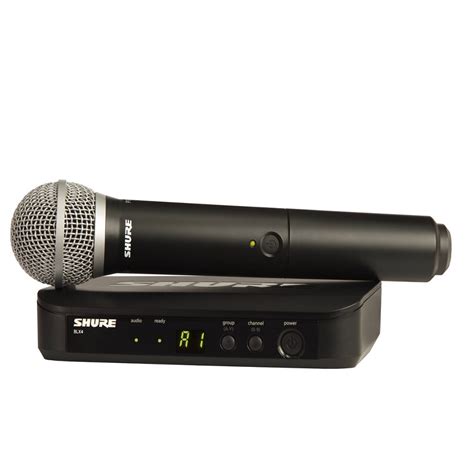 Sistema sem fio microfone de bastão BLX24BR PG58 J10 Shure