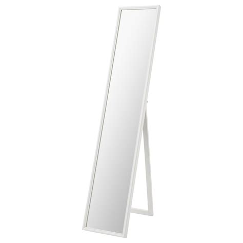 Flaknan Standing Mirror White 30x150 Cm Ikea