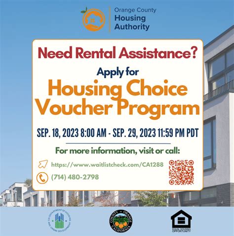 Housing Choice Voucher Program Section 8 Housing Waitlist Fullerton