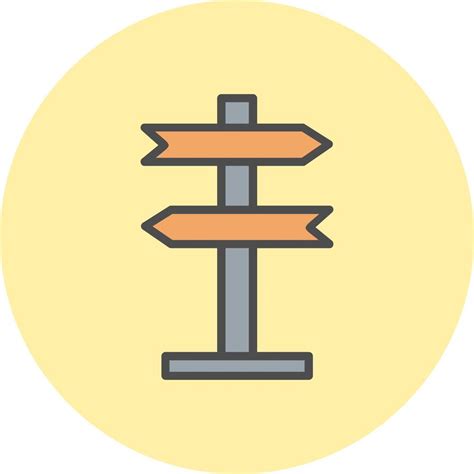 Direction Sign Vector Icon 16483594 Vector Art At Vecteezy