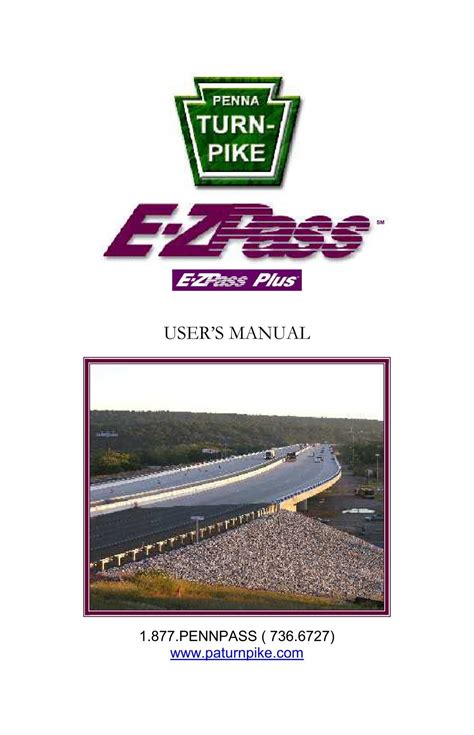 E Zpass User Manual The Pennsylvania Turnpike