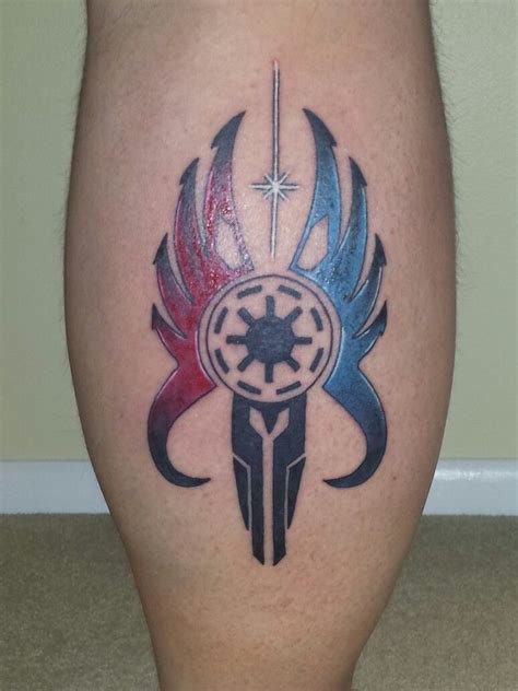 Star War symbol mash up: Jedi symbol, Galactic Republic symbol and the ...