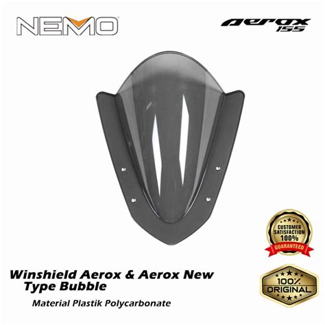 Jual Windshield Visor Winsil Aerox Old Aerox New Type Bubble Nemo