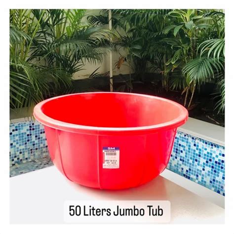 Ppcp Unbreakable Jumbo Tub Liter Tub Bathroom Tub For Household