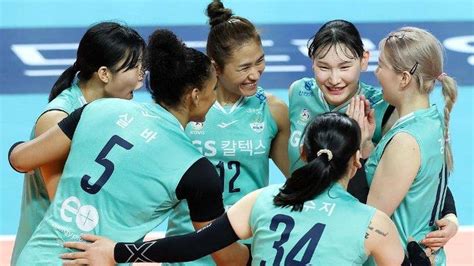 Hasil Klasemen Liga Voli Korea Gs Caltex Ambyar Gyselle Silva Justru