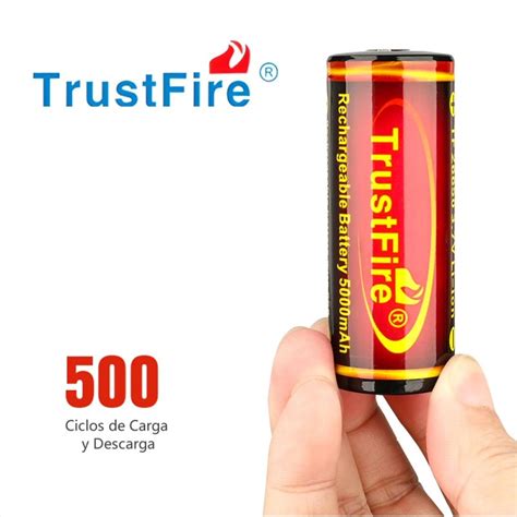 Bateria De Litio 26650 TrustFire 3 7v 5000 MAh Tienda8