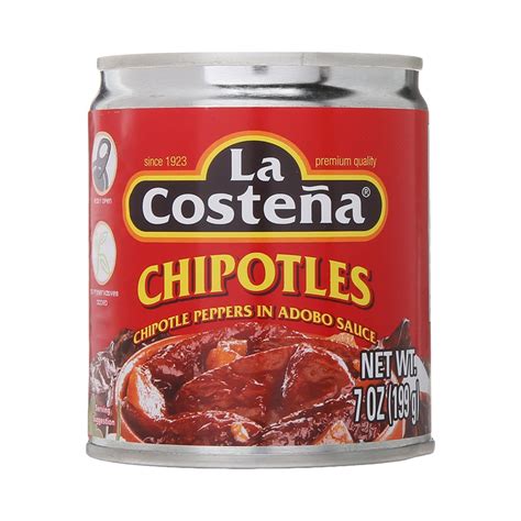 La Costena Chipotle Peppers In Adobo Sauce 199g 7oz American Food Mart