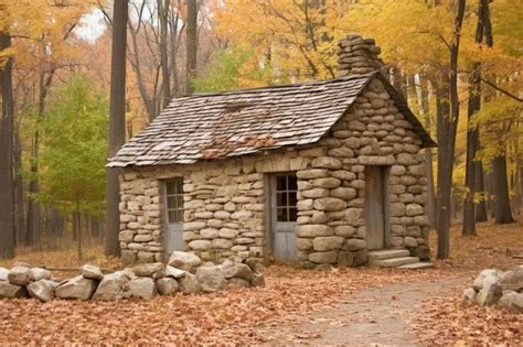 Premium Ai Image Primitive Stone House Professional Photography Ai