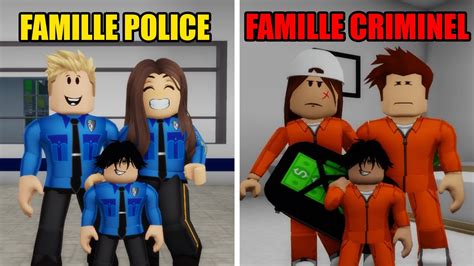 Famille PoliciÈre Vs Famille Criminel Sur Brookhaven Roblox Youtube