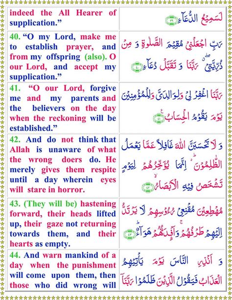 Surah Al Ibrahim With English Translation