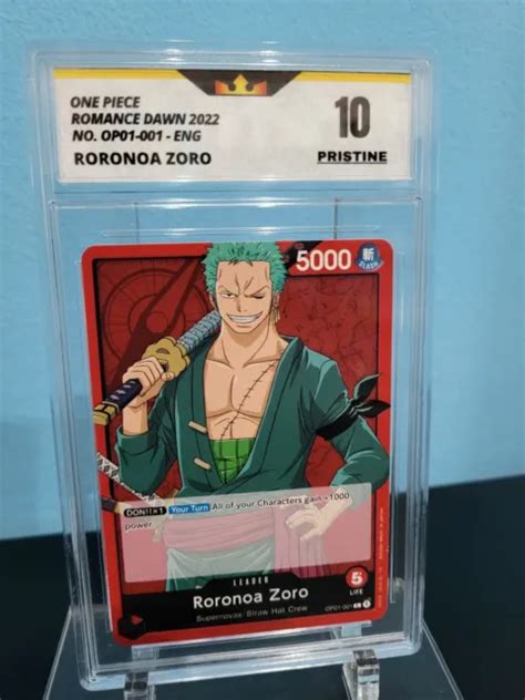 Gcc One Piece Card Game Op L Roronoa Zoro Romance Dawn Jap Leader