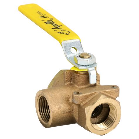 APOLLO, 3/4 in, Bronze, Manual Three-Way Ball Valve - 1CKG3|7060401 ...