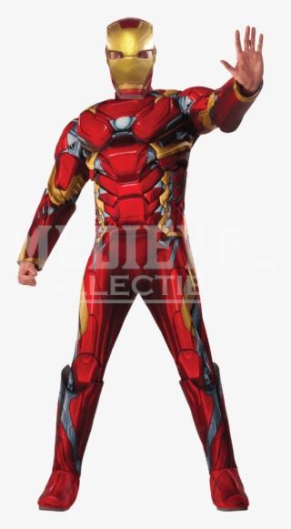 Adult Marvel Deluxe Iron Man Costume Deluxe Iron Man Costume Png