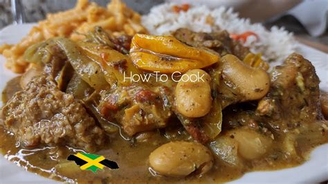 How To Cook Authentic🇯🇲jamaican Curry Tripe And Butter Beans Recipe🧆