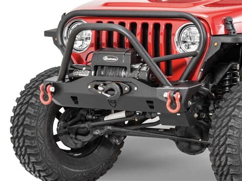 Jcr Offroad Mauler Front Recessed Winch Stubby Bumper Jeep Bumpers Jeep Wrangler Tj Bumpers