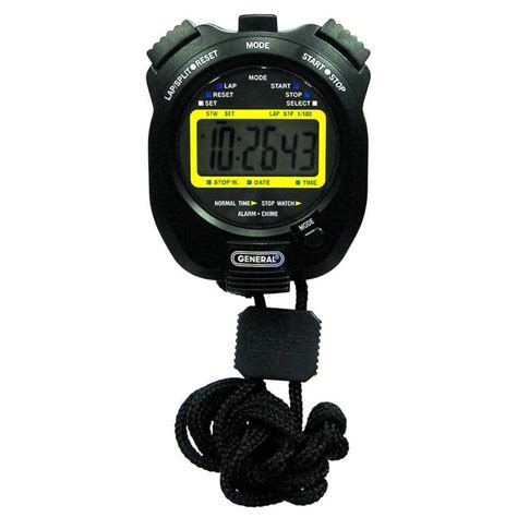 General Tools Sport Timer, Stopwatch with Clock SW269 - The Home Depot