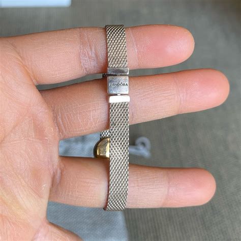 Authentic Pandora Reflexion Bracelet Gold Round Cz Pa Gem