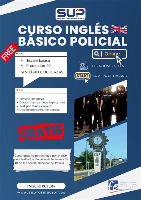 Curso De Ingl S B Sico Policial Online Formaci N Sup