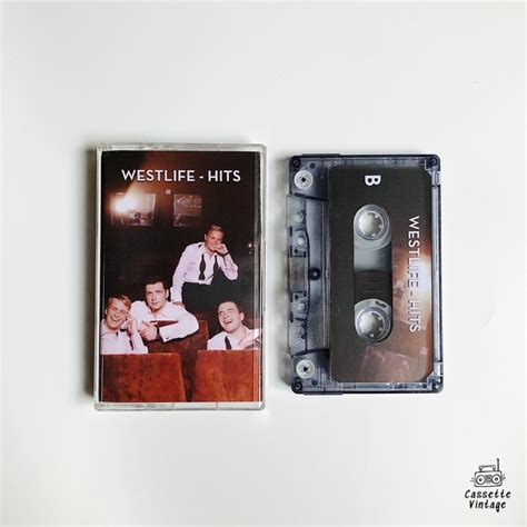 Cassette Westlife Hits Classic Brown Tape Custom Cassette Tape