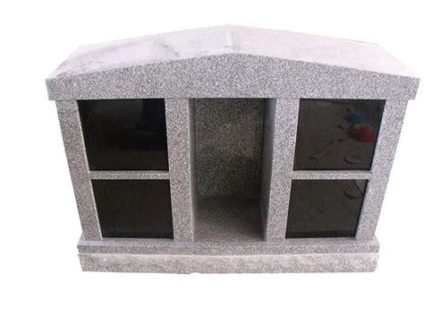 4 Niche Outdoor Natural Granite Stone Columbarium With Alcove For