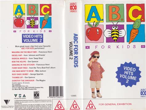 Abc For Kids Video Hits 2vhs Pal Video A Rare Find Ebay