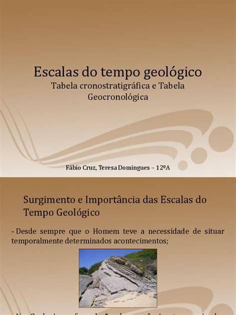 Escalas Do Tempo Geológico Pdf Geologia Paleontologia