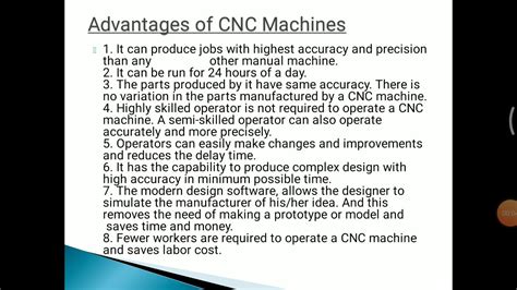 Advantages And Disadvantages Of Cnc Machines Youtube