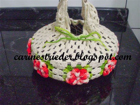 Carine Strieder Crochet Designer Porta Pratos A Flor D Lia