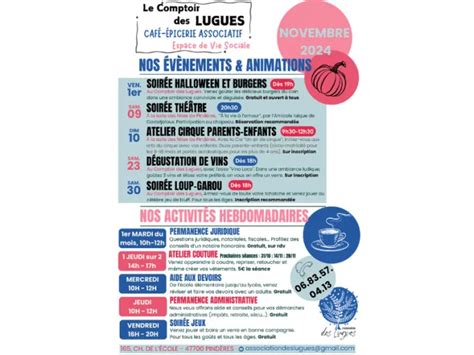 Soirée loup garou Pindères 2024 date horaires programme tarifs