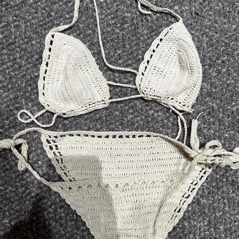 Crochet Bikini Would Fit A Size Small Rrp Depop