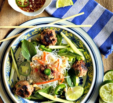 This Is How I Cook Vietnamese Meatball Noodle Bowl Or I Love Vietnamese Noodle Bowls