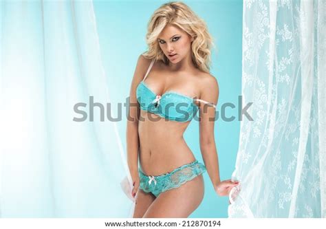 Sensual Beautiful Blonde Woman Posing Over Stock Photo 212870194 Shutterstock