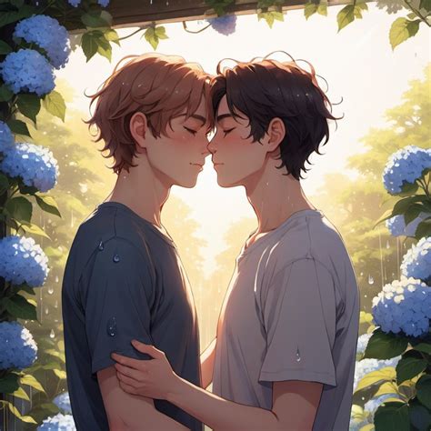 Gay Couple Lofi Anime Matching Profile Pictures