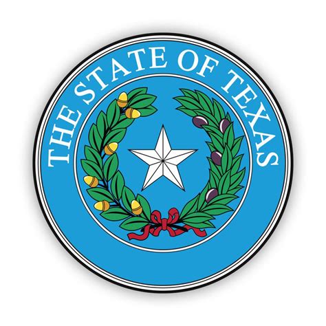 Texas State Seal Sticker Decal American Made UV Protected Lone Star ...