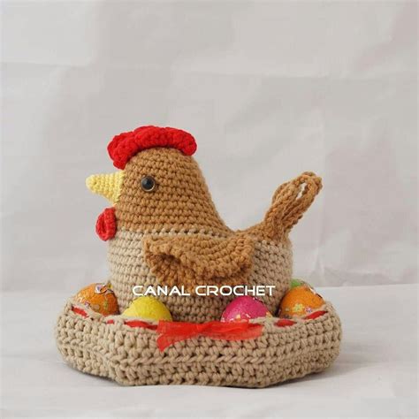 Gallina Amigurumi Tutorial Youtube Canal Crochet Uncinetto Gratis