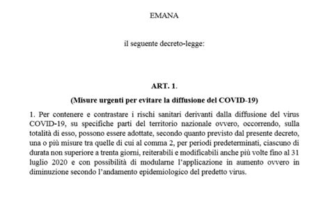 La Lista Delle 28 Restrizioni E Regole Contro Il Coronavirus Ecco Il