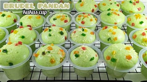 RESEP BRUDEL PANDAN KUKUS CUP KUE INI VIRAL BANGET YouTube