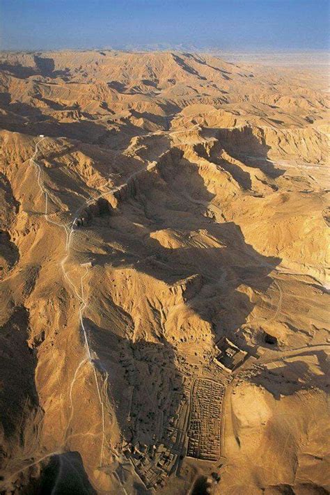 Aerial View From The Valley Of The Kings Deir El Medina Ptolemaic