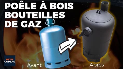 Fabriquer un poêle à bois avec deux bouteilles de gaz YouTube