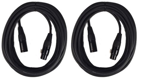 Cable Up Mic Two K Xlr Microphone Cable Bundle With Ft Heavy