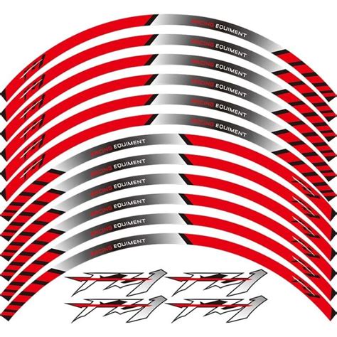 X Thick Edge Outer Rim Sticker Stripe Wheel Decals Fit Yamaha Fz