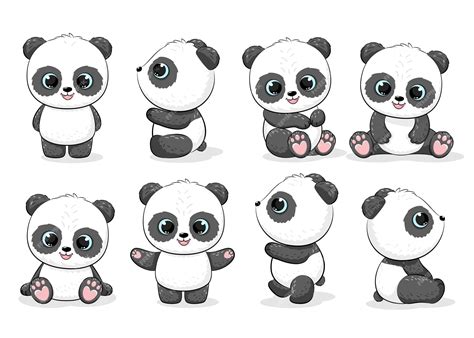 Cute Panda Cartoon Drawing