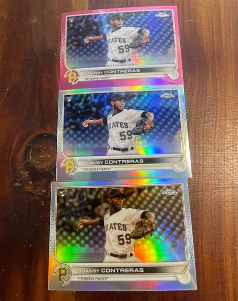 Roansy Contreras Topps Chrome Refractor Rc Lot Free Shipping Ebay