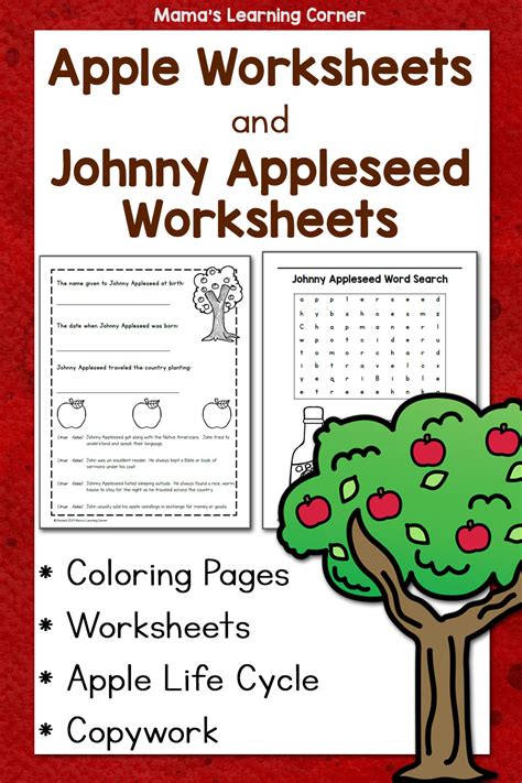 Johnny Appleseed Worksheets For Kindergarten