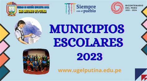 Elecciones De Municipios Escolares 2023 Ugel Putina