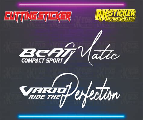 Sticker Variasi Motor Honda Vario Perfection Beat Matic Viral