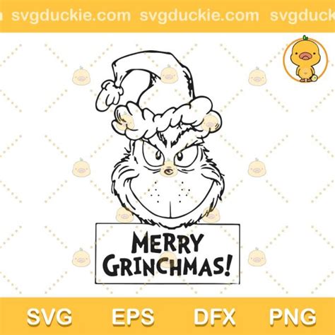 Merry Grinchmas Svg Grinch Merry Christmas Svg